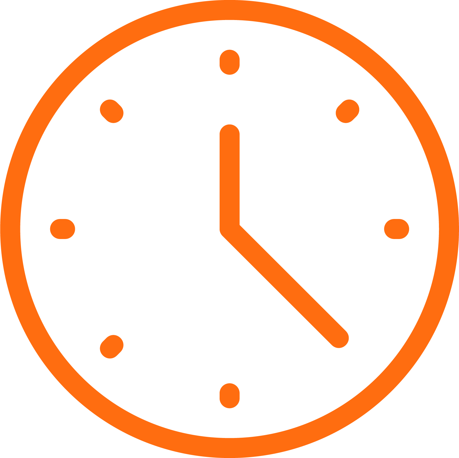 Icon - Clock - Dark orange